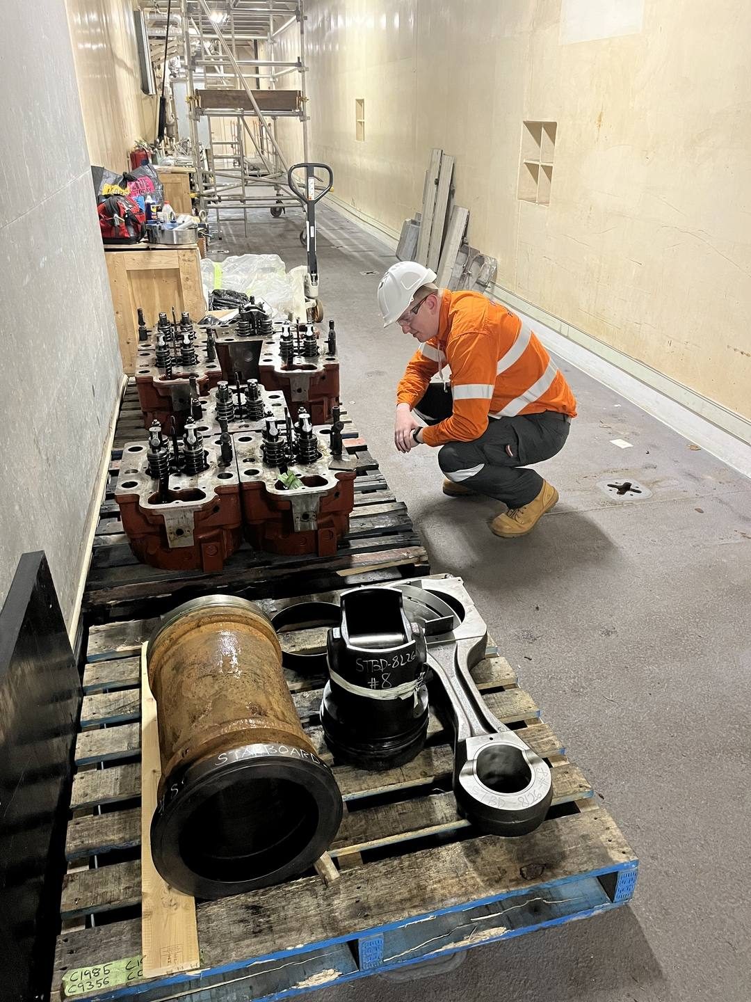 AMP2023 maintenance period onboard HMAS Choules. Reactive ma