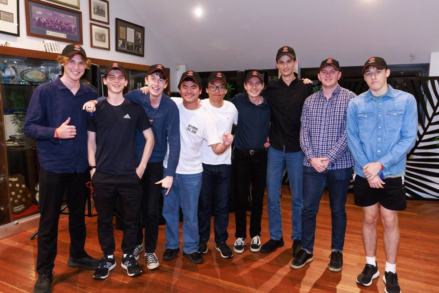 Awards presentation – winning group + mentor.